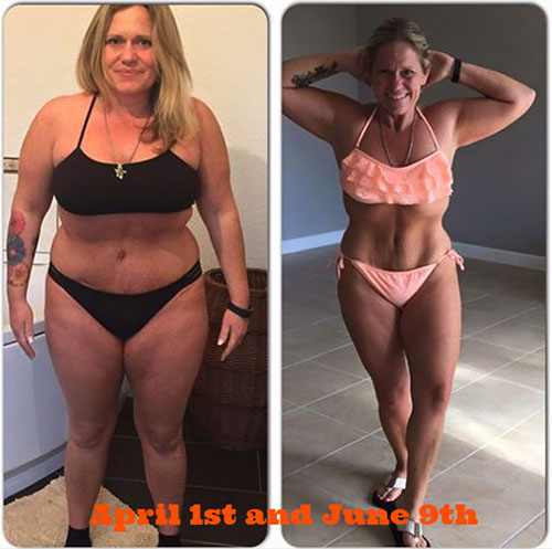 На фото до и после похудения на арбузной диете