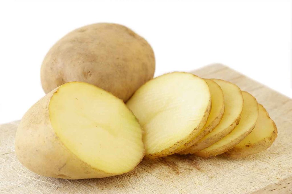 картофель порезанный кружочками