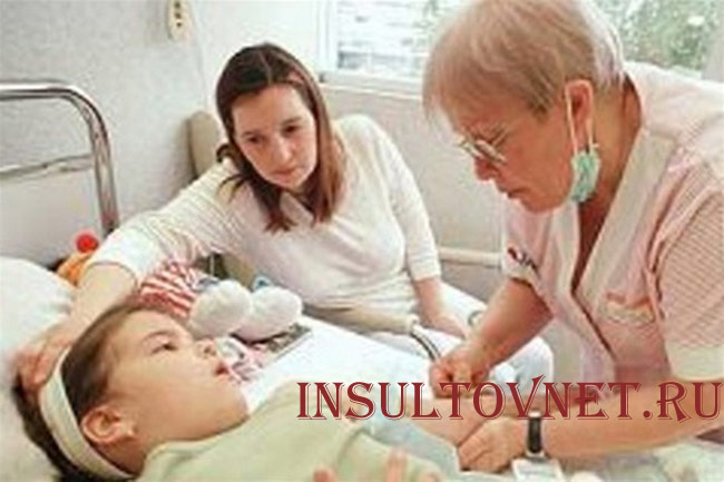 Течение детского ишемического инсульта